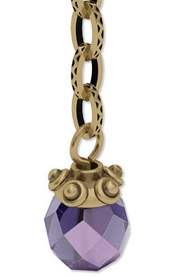 Beaded headpin on chain